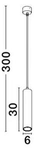 Skandinavsky luster Gia 6 biele – Biela