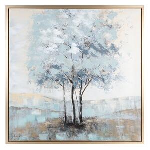 Dekorstudio Dekoračný obraz na plátne s motívom stromov II 80x80cm - krémový