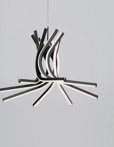 LED luster Narvi 50 čierne – Čierna