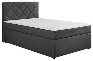 BOXSPRINGOVÁ POSTEĽ, 120/200 cm antracitová Boxxx - Online Only spálne, Online Only