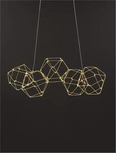 LED luster Nebula 84 zlatá