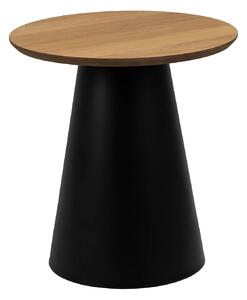 Actona Odkladací stolík Soli 45 cm čierny/dub prírodný