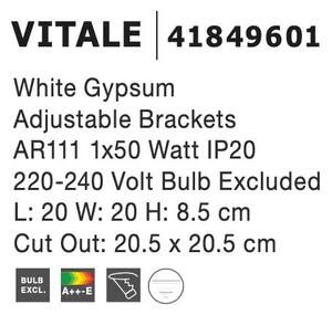 Podhľadové svietidlo Vitale 2 biele – Biela