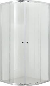 Hagser Andrea sprchovací kút 80x80 cm polkruhová chromová lesklé/priehľadné sklo HGR90000020