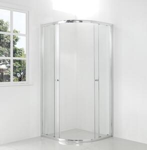 Hagser Andrea sprchovací kút 90x90 cm polkruhová chromová lesklé/priehľadné sklo HGR11000020