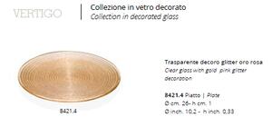 Tanier VERTIGO 8421.4 ružové zlato D26cm