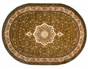 Kusový koberec klasický vzor 2 zelený ovál 140x190cm