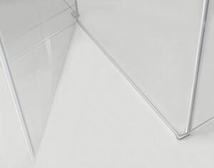 Hagser Gisa sprchovací kút 100x80 cm štvorcová chromová lesklé/priehľadné sklo HGR30000020