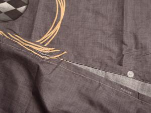 Bavlnené obliečky TABITA tmavosivé + obliečka na vankúšik 40 x 50 cm zadarmo