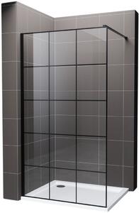 Hagser Agatha stena sprchového kúta walk -in 110 cm čierna matný/sklo priehľadné HGR12000022