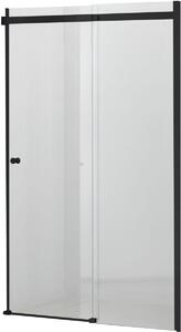 Hagser Alena sprchové dvere 140 cm posuvné čierna matná/priehľadné sklo HGR21000021