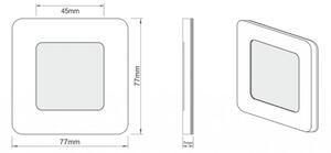 LDST DI-01-B-BZ9 - LED schodiskové svietidlo DIANA 9xLED/1,2W/230V biela 6500K