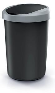 Prosperplast Odpadkový kôš COMPACTO 40 L čierny/svetlosivý