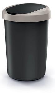 Prosperplast Odpadkový kôš COMPACTO 40 L čierny/hnedý