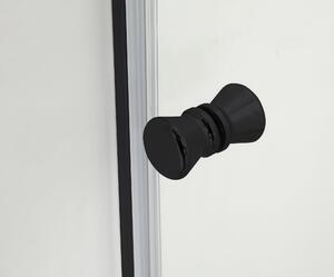 Hagser Alena sprchové dvere 130 cm posuvné čierna matná/priehľadné sklo HGR19000021