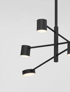 Retro luster Nordik 3 čierne – LED