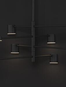 Retro luster Nordik 4 čierne – LED