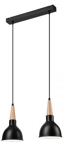 Luster na lanku FRANCESCA 2xE27/60W/230V čierna