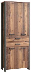 SKRINKA NA DOKUMENTY, hnedá, tmavosivá, 86/221/42 cm MID.YOU - Kancelárske regály, Online Only