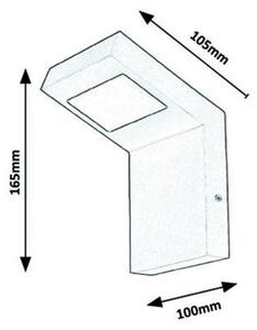 Rabalux - LED Vonkajšie nástenné svietidlo LED/9W/230V IP44