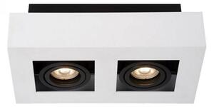 ITALUX IT8001S2-WH/BK - Stropné svietidlo CASEMIRO 2xGU10/50W/230V