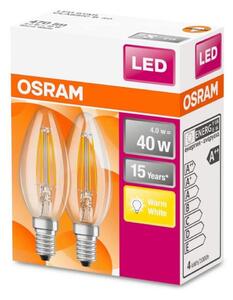 SADA 2x LED Žiarovka VINTAGE B35 E14/4W/230V 2700K - Osram