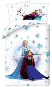 Obliečky do detskej postieľky Ľadové kráľovstvo - Frozen - Princezné na korčuliach - 100% bavlna - 40 x 60 cm + 100 x 135 cm