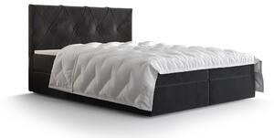 Manželská posteľ Boxspring 180 cm Athena (čierna) (s matracom a úložným priestorom). Vlastná spoľahlivá doprava až k Vám domov. 1046370