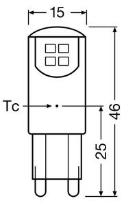 SADA 2x LED Žiarovka G9/1,9W/230V 2700K - Osram