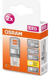 SADA 2x LED Žiarovka G9/1,9W/230V 2700K - Osram