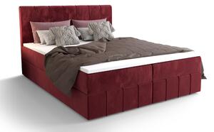 Manželská posteľ Boxspring 160 cm Barack Comfort (bordová) (s matracom a úložným priestorom). Vlastná spoľahlivá doprava až k Vám domov. 1055793