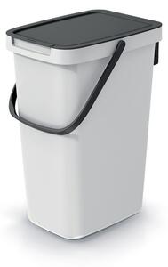 Prosperplast Odpadkový kôš Select 12 L popolavo sivý/čierny