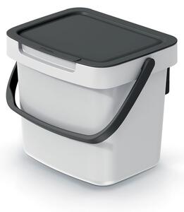 Prosperplast Odpadkový kôš System Collec 3 L s vekom popolavý