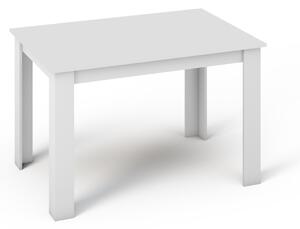 KONGI jedálensky stol 120 cm, biela/dub Artisan