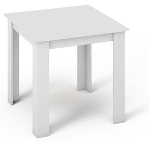 KONGI jedálensky stol 80 cm, biela