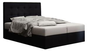Manželská posteľ Boxspring 140 cm Duel 1 Comfort (čierna) (s matracom a úložným priestorom). Vlastná spoľahlivá doprava až k Vám domov. 1055809
