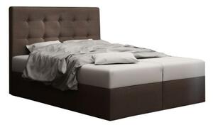 Manželská posteľ Boxspring 180 cm Duel 1 (tmavohnedá) (s matracom a úložným priestorom). Vlastná spoľahlivá doprava až k Vám domov. 1046443