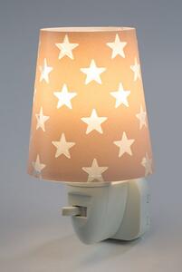 Nočné LED svietidlo do zásuvky DALBER STARS PINK 81215S