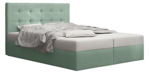Manželská posteľ Boxspring 180 cm Duel 1 Comfort (mätová) (s matracom a úložným priestorom). Vlastná spoľahlivá doprava až k Vám domov. 1055823