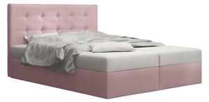 Manželská posteľ Boxspring 160 cm Duel 1 (ružová) (s matracom a úložným priestorom). Vlastná spoľahlivá doprava až k Vám domov. 1046430