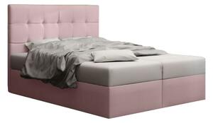 Manželská posteľ Boxspring 160 cm Duel 2 (ružová) (s matracom a úložným priestorom). Vlastná spoľahlivá doprava až k Vám domov. 1046454
