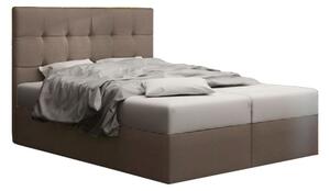 Manželská posteľ Boxspring 160 cm Duel 2 (hnedá) (s matracom a úložným priestorom). Vlastná spoľahlivá doprava až k Vám domov. 1046453