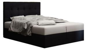 Manželská posteľ Boxspring 160 cm Duel 2 (čierna) (s matracom a úložným priestorom). Vlastná spoľahlivá doprava až k Vám domov. 1046457