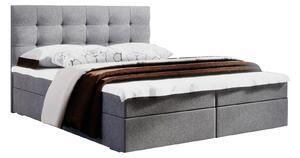 Manželská posteľ Boxspring 160 cm Fade 2 Comfort (sivá) (s matracom a úložným priestorom). Vlastná spoľahlivá doprava až k Vám domov. 1055882