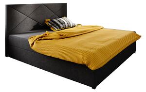 Manželská posteľ Boxspring 140 cm Fade 4 (čierna) (s matracom a úložným priestorom). Vlastná spoľahlivá doprava až k Vám domov. 1046517