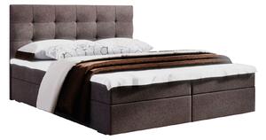 Manželská posteľ Boxspring 160 cm Fade 2 Comfort (tmavohnedá) (s matracom a úložným priestorom). Vlastná spoľahlivá doprava až k Vám domov. 1055883