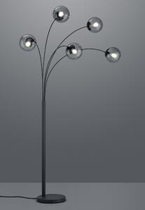 Stojatá lampa BALINI Antracit/Smoke 5/E14, H180cm
