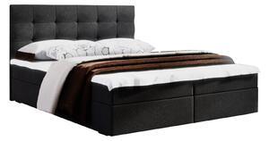 Manželská posteľ Boxspring 160 cm Fade 2 (čierna) (s matracom a úložným priestorom). Vlastná spoľahlivá doprava až k Vám domov. 1046497