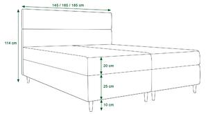 Manželská posteľ Boxspring 140 cm Flu (tmavozelená) (s matracom a úložným priestorom). Vlastná spoľahlivá doprava až k Vám domov. 1046537