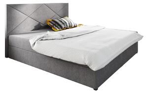 Manželská posteľ Boxspring 180 cm Fade 4 Comfort (sivá) (s matracom a úložným priestorom). Vlastná spoľahlivá doprava až k Vám domov. 1055910